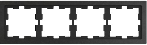 Рамка универсальная Schneider Electric Merten D-Life 4-м. камень базальт  картинка